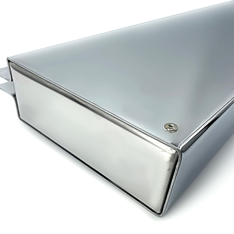 TORQUE 30" Chrome Mud Flap Hanger with 6 of 4" Light Cutouts