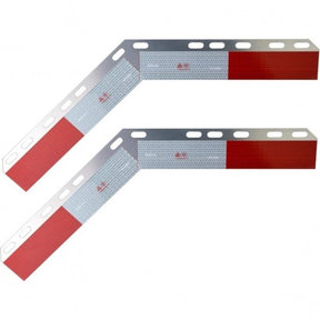 135 Degree Angle Mud Flap Reflector - Aluminum - Pair Aftermarketus Mud Flap Hangers